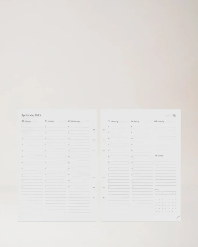 2025 Planner Diary Insert White Paper Men 2025 Planner Diary Insert White Paper Men
