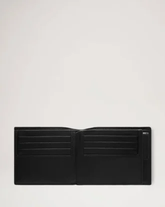 8 Card Coin Wallet Black Small Classic Grain Men
