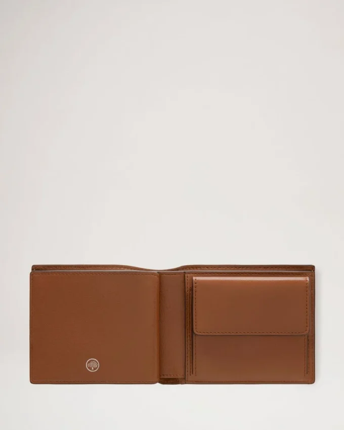 8 Card Coin Wallet Oak Small Classic Grain Family 8 Card Coin Wallet Oak Small Classic Grain Family