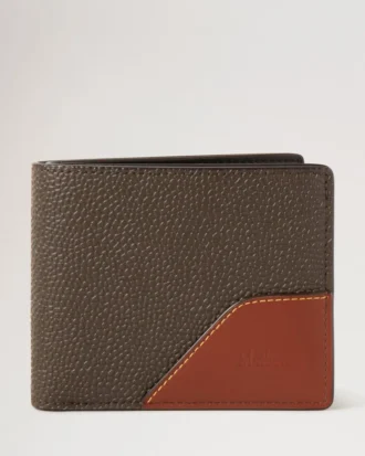 8 Card Wallet Mole & Cognac Bioveg Scotchgrain & Flat Calf