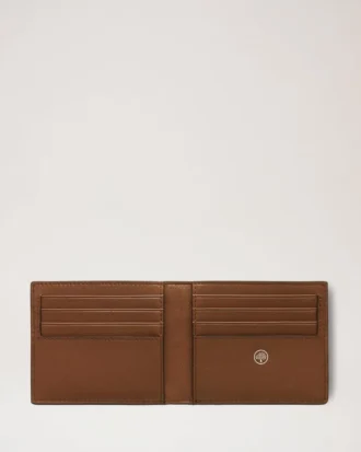 8 Card Wallet Oak Small Classic Grain Leather Family