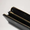 8 Card Zip Around Wallet Black Small Classic Grain 8 Card Zip Around Wallet Black Small Classic Grain