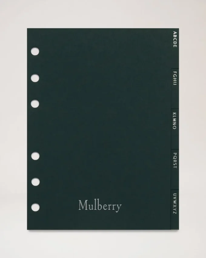 Agenda Contacts Dividers Insert Mulberry Green Paper Agenda Contacts Dividers Insert Mulberry Green Paper