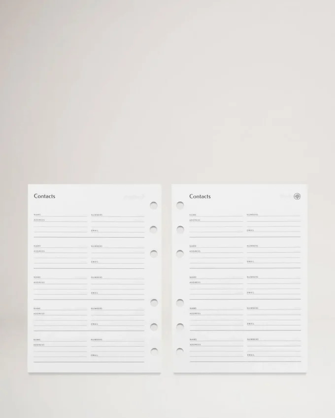 Agenda Contacts Pages Insert White Paper Men Agenda Contacts Pages Insert White Paper Men