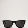 Alex Sunglasses Black Bio-Acetate Men