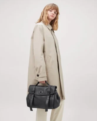 Alexa Black Heavy Grain Leather Family