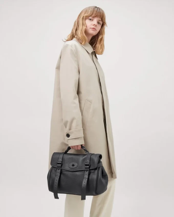 Alexa Black Heavy Grain Leather Family Alexa Black Heavy Grain Leather Family