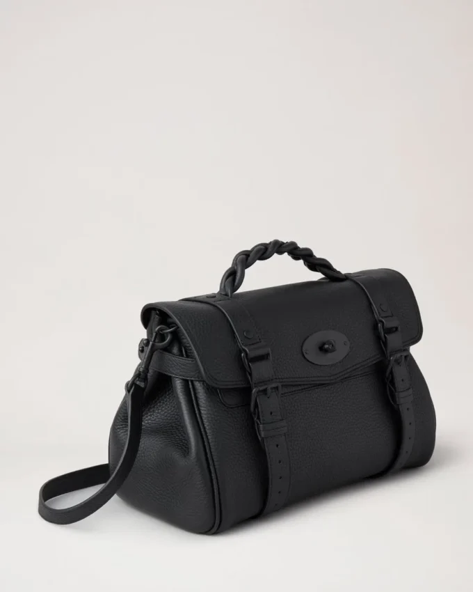 Alexa Black Heavy Grain Leather Family Alexa Black Heavy Grain Leather Family