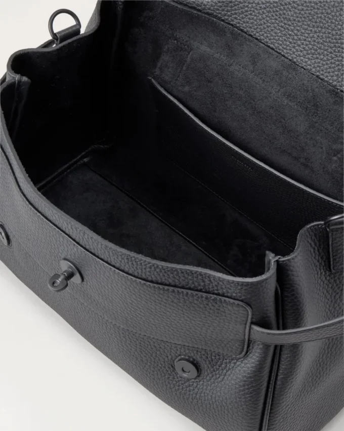 Alexa Black Heavy Grain Leather Family Alexa Black Heavy Grain Leather Family