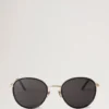 Alfie Sunglasses Black Mixed Material Men