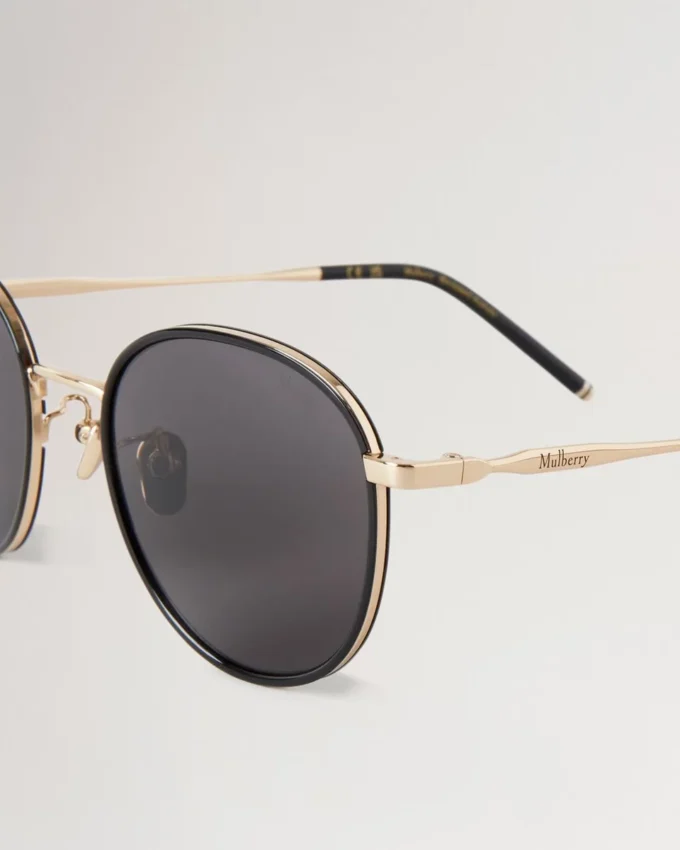 Alfie Sunglasses Black Mixed Material Men