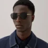 Alfie Sunglasses Black Mixed Material Men