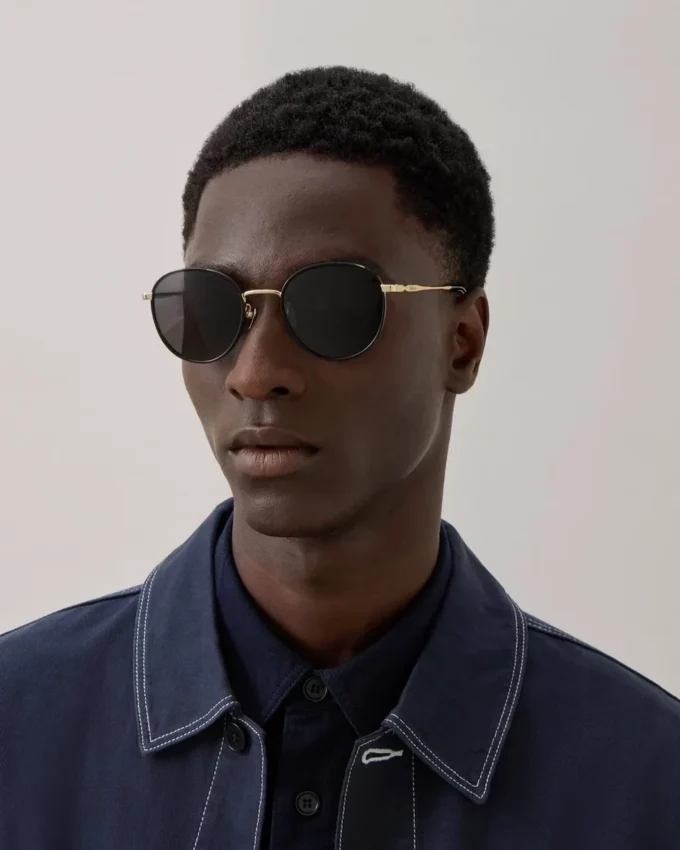 Alfie Sunglasses Black Mixed Material Men