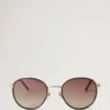 Alfie Sunglasses Tortoiseshell Mixed Material Men