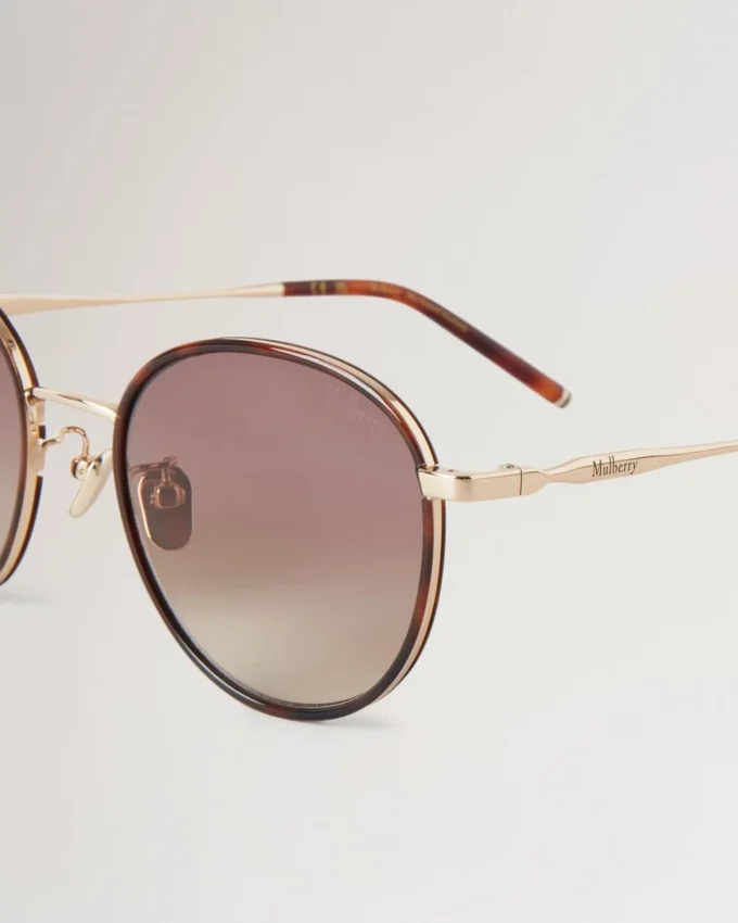 Alfie Sunglasses Tortoiseshell Mixed Material Men