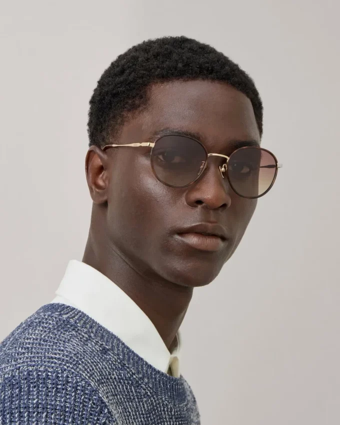 Alfie Sunglasses Tortoiseshell Mixed Material Men