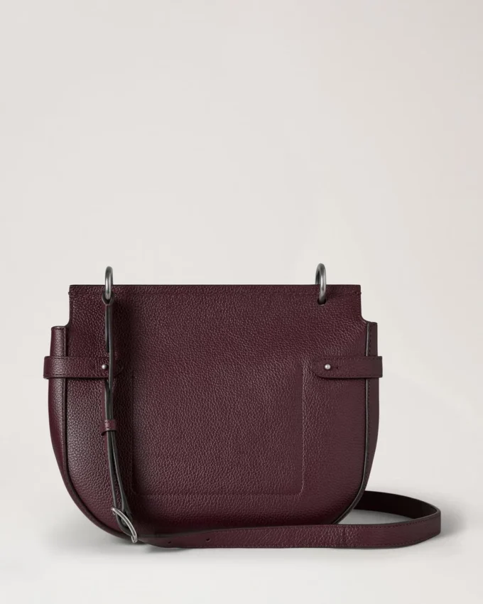 Amberley Satchel Black Cherry Small Classic Grain Amberley Satchel Black Cherry Small Classic Grain