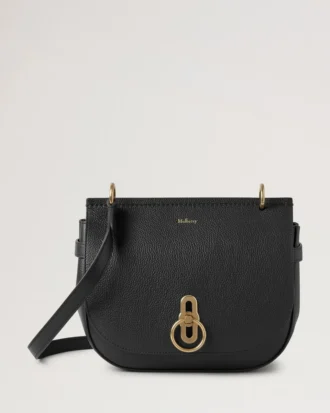 Amberley Satchel Black Small Classic Grain Women