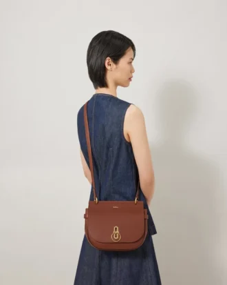Amberley Satchel Oak Two-Tone Small Classic Grain
