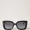 Amberley Square Sunglasses Black Bio Acetate Women