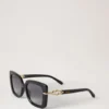 Amberley Square Sunglasses Black Bio Acetate Women