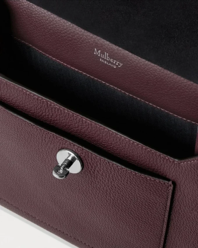 Antony Black Cherry Small Classic Grain Women Antony Black Cherry Small Classic Grain Women