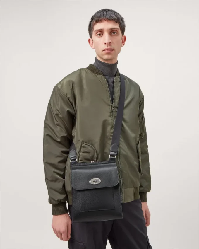 Antony Black & Silver Small Classic Grain Men Antony Black & Silver Small Classic Grain Men