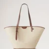 Basket Tote Oak Raffia Women Basket Tote Oak Raffia Women