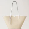 Basket Tote White Raffia Women Basket Tote White Raffia Women