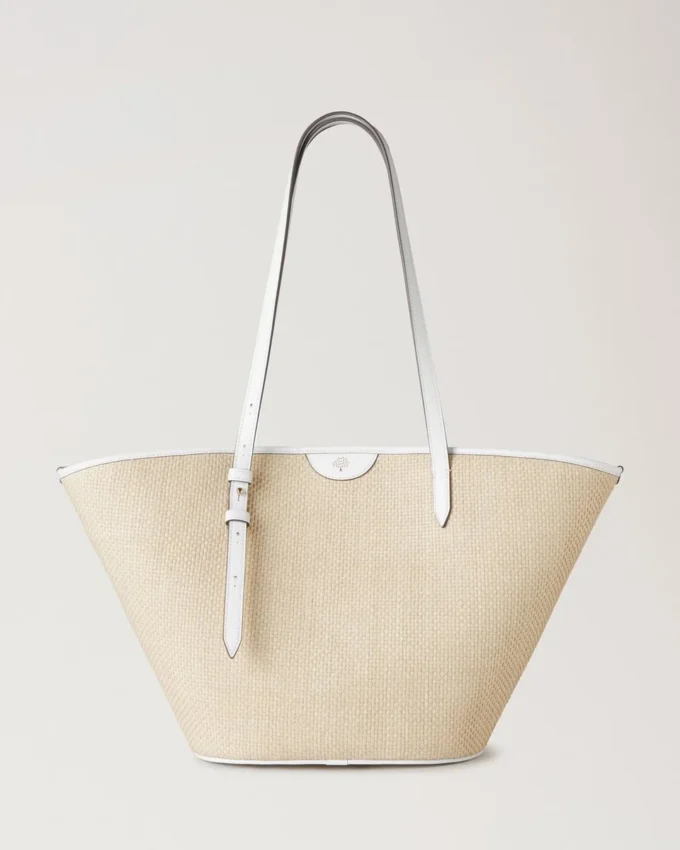 Basket Tote White Raffia Women Basket Tote White Raffia Women