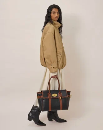 Bayswater Black & Cognac Bio-Based Scotchgrain Women