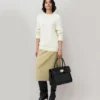 Bayswater Black Shiny Small Croc Women