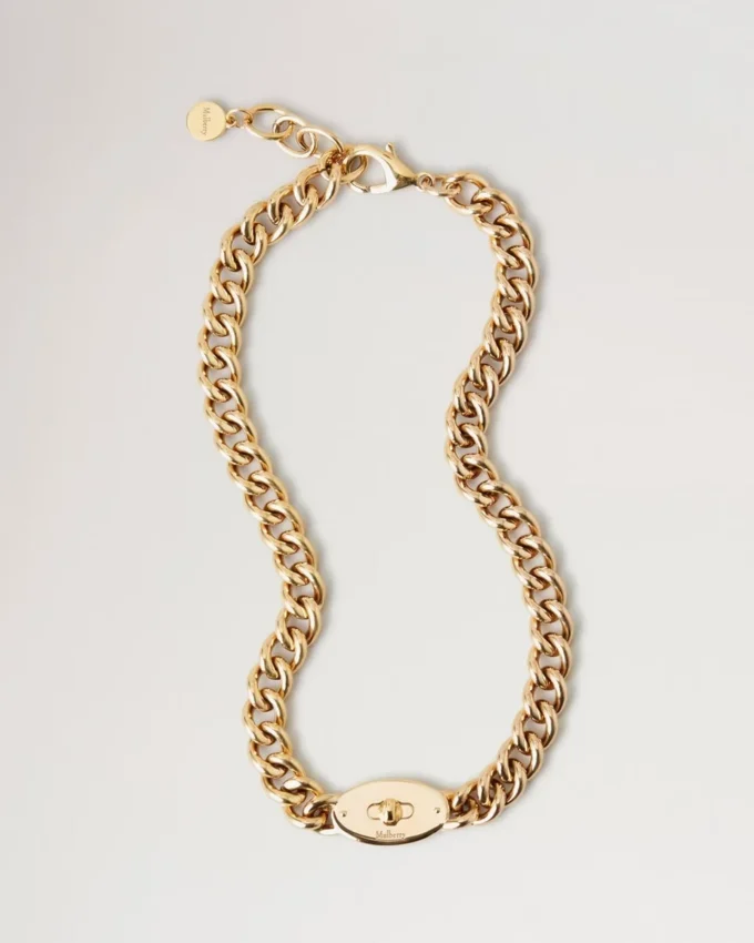 Bayswater Chunky Chain Necklace Gold Stainless Steel