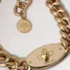 Bayswater Chunky Chain Necklace Gold Stainless Steel