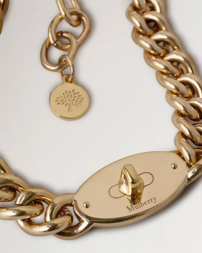 Bayswater Chunky Chain Necklace Gold Stainless Steel