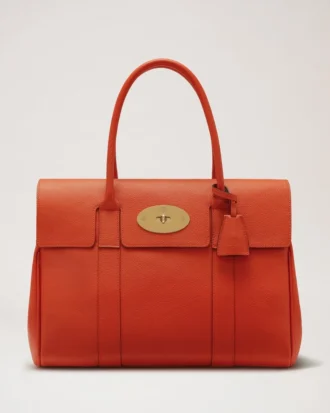 Bayswater Coral Orange Small Classic Grain Family