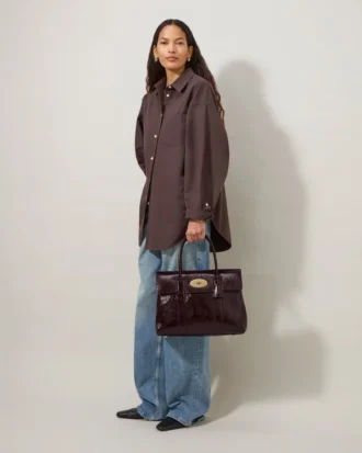 Bayswater Deep Aubergine Patent Women