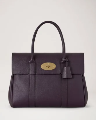 Bayswater Deep Aubergine Small Classic Grain Women