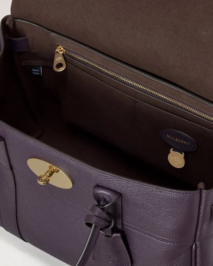 Bayswater Deep Aubergine Small Classic Grain Women Bayswater Deep Aubergine Small Classic Grain Women