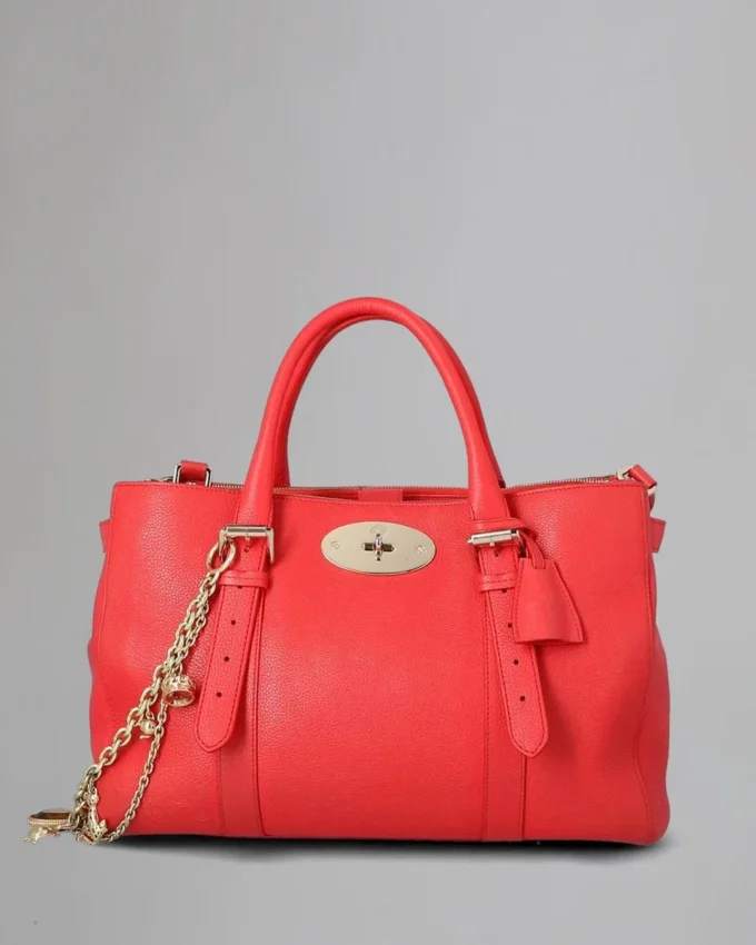 Bayswater Double Zip Tote Pre-Loved Hibiscus Small Classic Grain Bayswater Double Zip Tote Pre-Loved Hibiscus Small Classic Grain