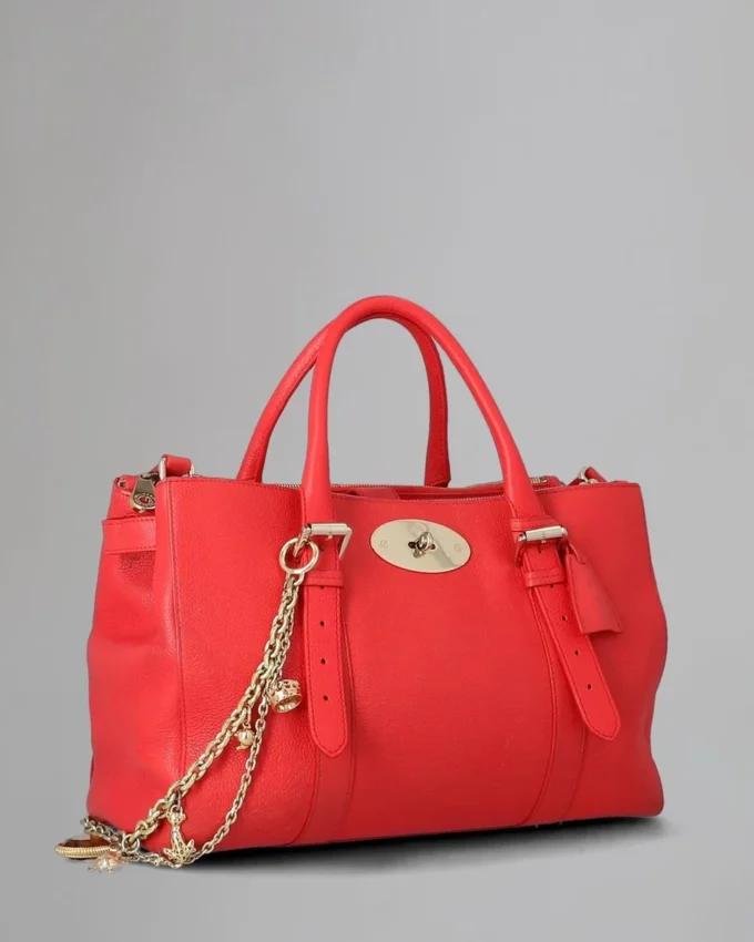 Bayswater Double Zip Tote Pre-Loved Hibiscus Small Classic Grain Bayswater Double Zip Tote Pre-Loved Hibiscus Small Classic Grain