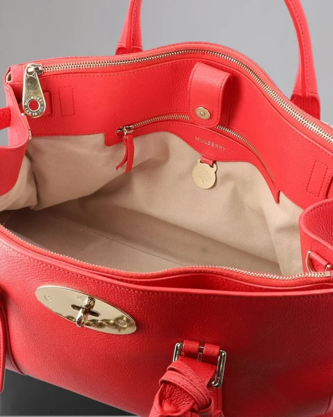 Bayswater Double Zip Tote Pre-Loved Hibiscus Small Classic Grain Bayswater Double Zip Tote Pre-Loved Hibiscus Small Classic Grain