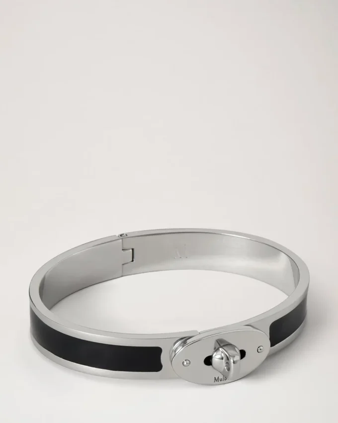 Bayswater Enamel Bracelet Black Stainless Steel & Enamel