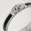 Bayswater Enamel Bracelet Black Stainless Steel & Enamel
