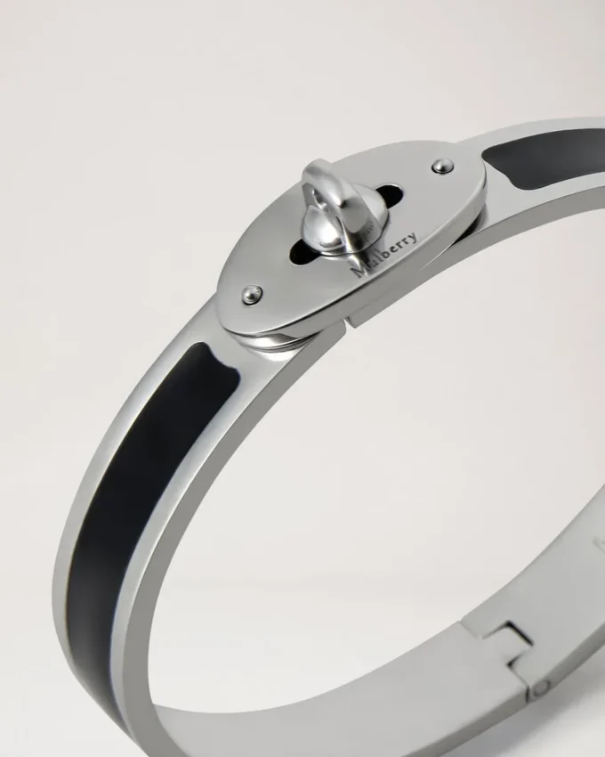 Bayswater Enamel Bracelet Black Stainless Steel & Enamel