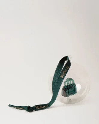 Bayswater Globe Bauble Mulberry Green Glass Little Luxuries