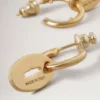 Bayswater Hoop Earrings Gold Plated Brass Women