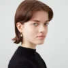 Bayswater Hoop Earrings Gold Plated Brass Women