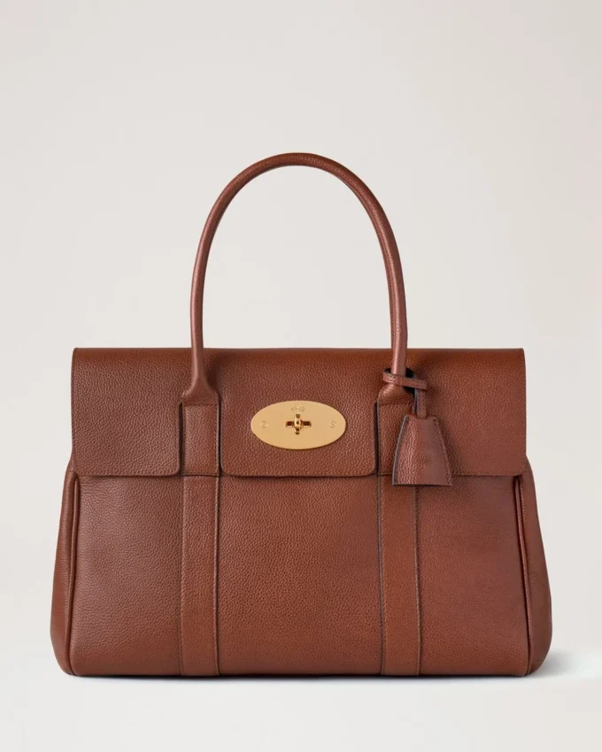 Bayswater in Oak Small Classic Grain Leather Bag Mulberry Bayswater in Oak Small Classic Grain Leather Bag Mulberry