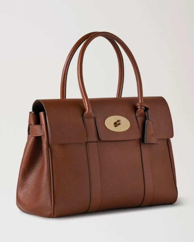 Bayswater in Oak Small Classic Grain Leather Bag Mulberry Bayswater in Oak Small Classic Grain Leather Bag Mulberry